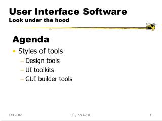 User Interface Software Look under the hood