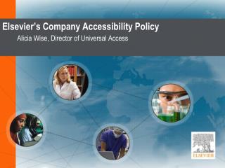 Elsevier’s Company Accessibility Policy