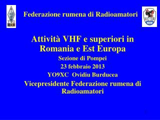 Federazione rumena di Radioamatori