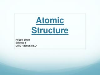 Atomic Structure