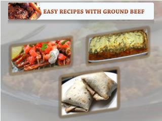 Easy Recipes With Ground Beef