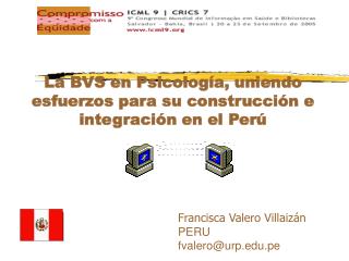 Francisca Valero Villaizán PERU	 fvalero@urp.pe