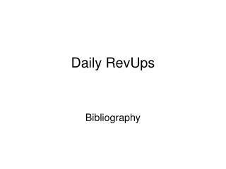 Daily RevUps