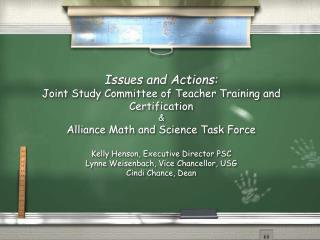 Alliance Math/Science Task Force