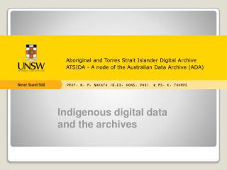 Aboriginal and Torres Strait Islander Digital Archive