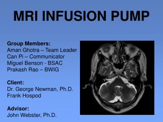 MRI INFUSION PUMP