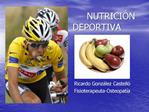 NUTRICI N DEPORTIVA