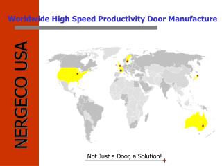 Worldwide High Speed Productivity Door Manufacture