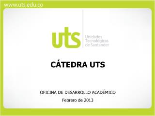 CÁTEDRA UTS