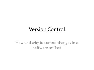 Version Control