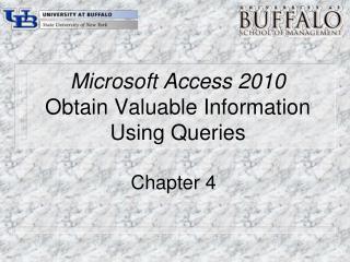 Microsoft Access 2010 Obtain Valuable Information Using Queries