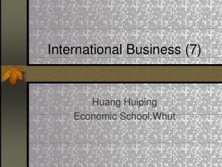 International Business (7)