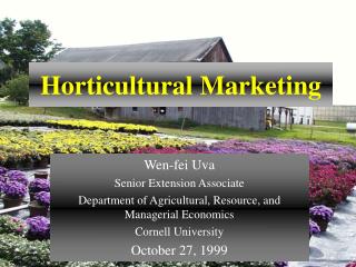 Horticultural Marketing
