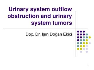 Urinary system outflow obstruction and urinary system tumors