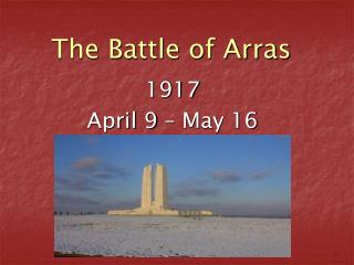 The Battle of Arras