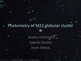 Photometry of M22 globular cluster