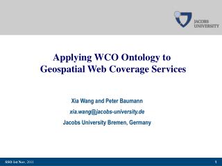 Applying WCO Ontology to Geospatial Web Coverage Services