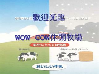 歡迎光臨 WOW COW 休閒牧場