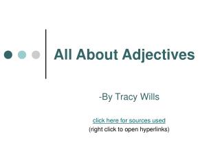 All About Adjectives