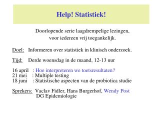 Help! Statistiek!