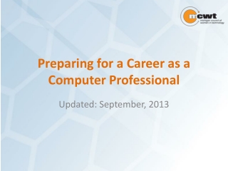 Preparing for a Career as a Computer Professional