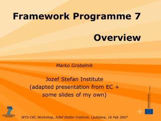 Framework Programme 7 Overview