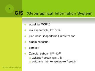 GIS (Geographical Information System)