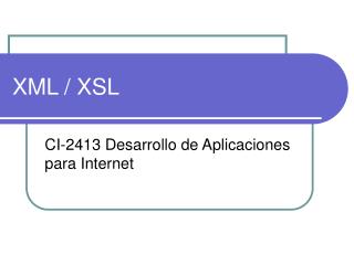 XML / XSL