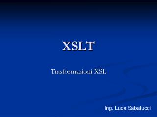 XSLT