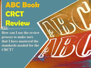 ABC Book CRCT Review