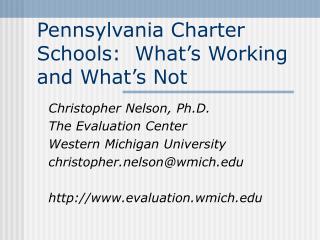 Pennsylvania Charter Schools: What’s Working and What’s Not