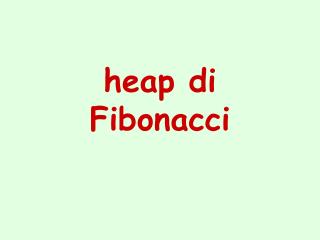 heap di Fibonacci