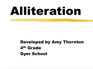 Alliteration