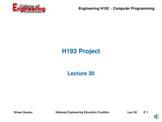 H193 Project