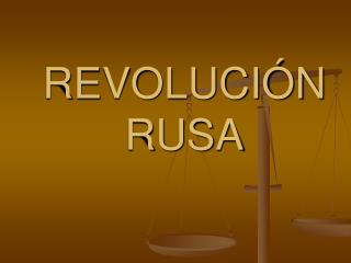 REVOLUCIÓN RUSA