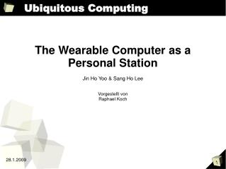 Ubiquitous Computing