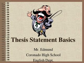 Thesis Statement Basics