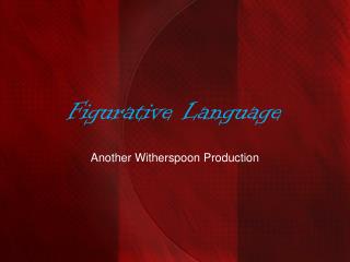 Figurative Language