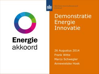 Demonstratie Energie Innovatie