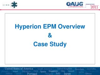 Hyperion EPM Overview &amp; Case Study