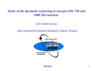 Study of the dp-elastic scattering at energies 650, 750 and 1000 Mev/nucleon