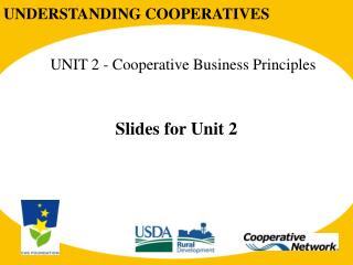 UNDERSTANDING COOPERATIVES