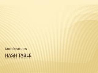 Hash Table