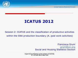 ICATUS 2012