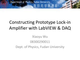 Constructing Prototype Lock-in Amplifier with LabVIEW &amp; DAQ