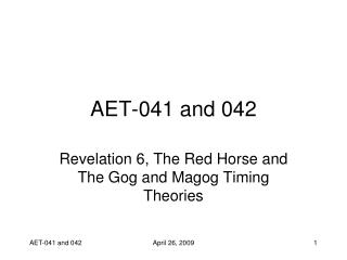 AET-041 and 042
