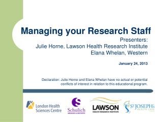 Managing your Research Staff