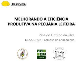 Zinaldo Firmino da Silva CCAA/UFMA - Campus de Chapadinha