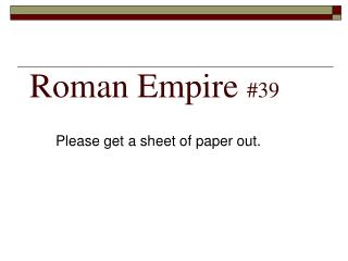 Roman Empire #39