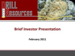 Brief Investor Presentation February 2011